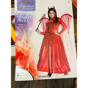 Spirit Halloween Scarlet Devil Costume - Child Medium 8-10 - Red